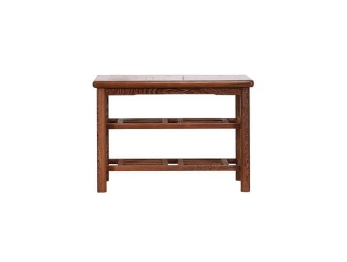 DIANXI Quadratischer Hocker aus Holz im chinesischen Stil, Schuhwechselhocker, Zuhause, Wohnzimmer, niedriger Entry Schuhhocker