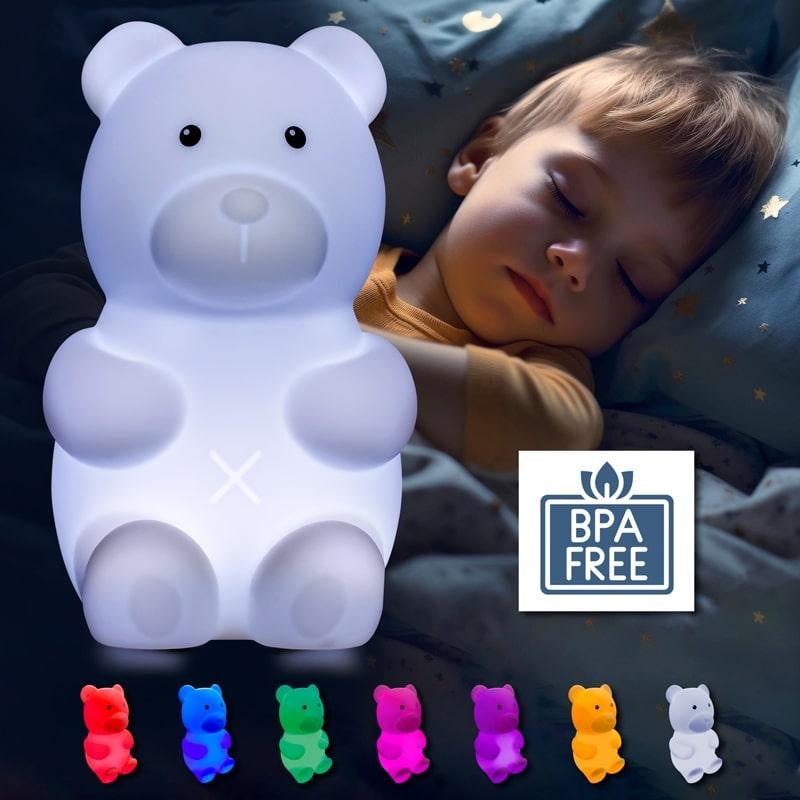 Eaxus Lichtbeer Basti LED-nachtlamp voor kinderen en baby's