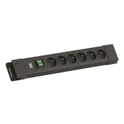 Bachmann BM005935 CONNECTUS 6xUTE 1xSchalter 2,0m CEE7/7 Schwarz