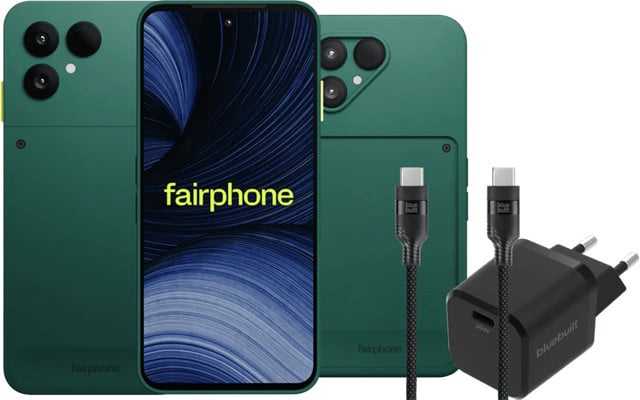 Fairphone 6+ 256GB Groen 5G met compleet accessoirepakket