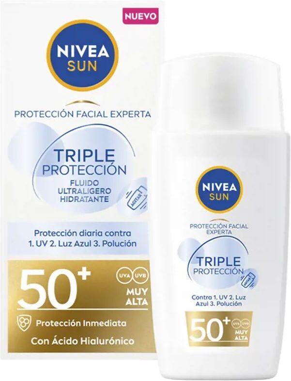 Nivea Sun Triple Protection fluide visage ultraléger SPF50+ 40 ml