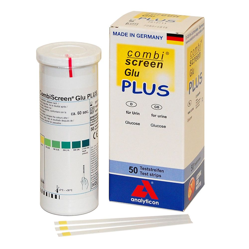 Combiscreen Glucose Plus Teststreifen 50 St