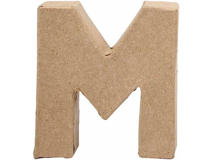 Creative Letter M Papier-mâché 10 Cm