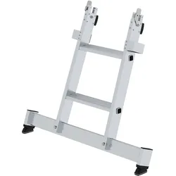 Munk Stufen-Glasreinigerleiter Unterteil mit nivello®-Traverse - 012024