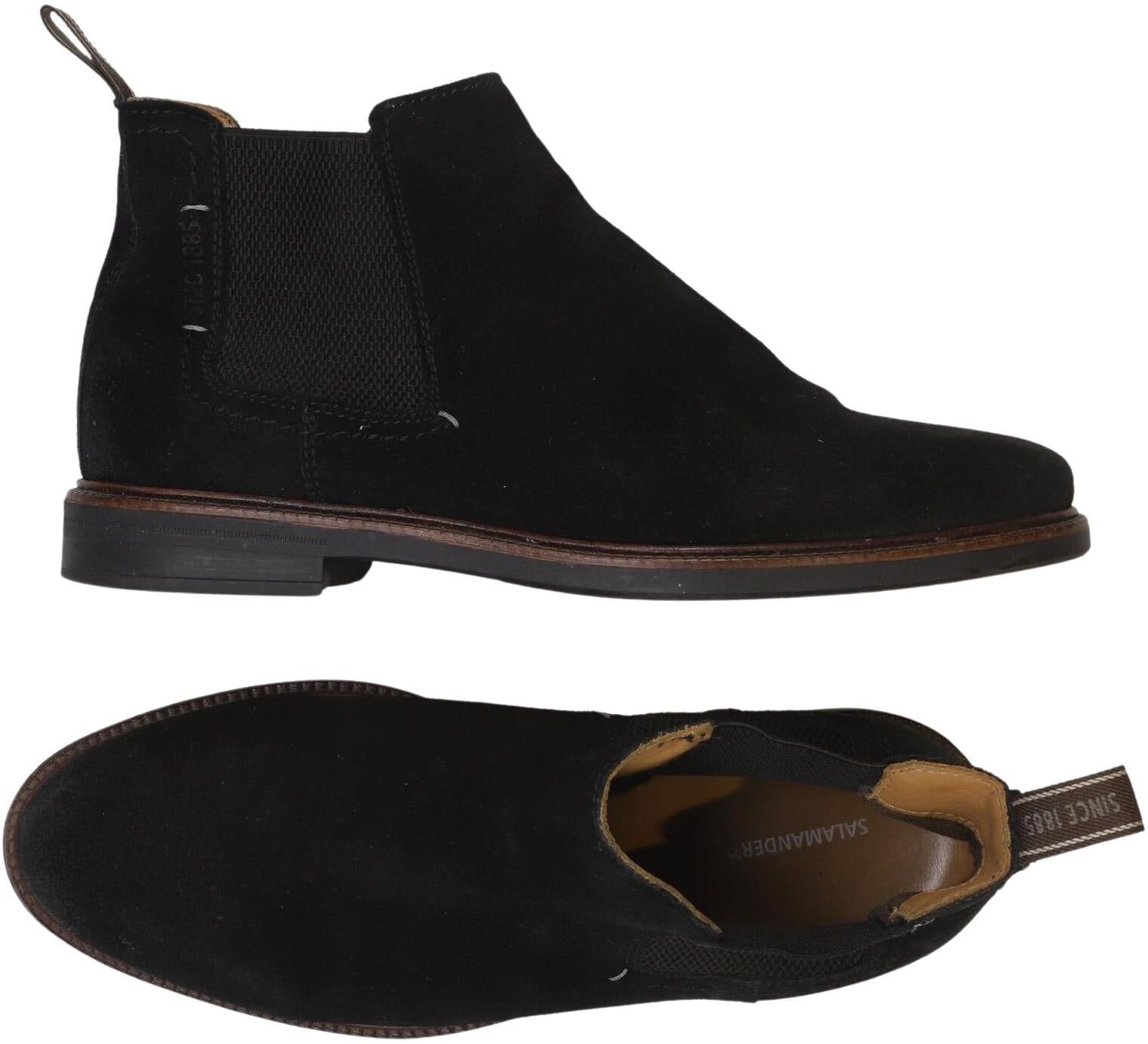 Salamander Herren Stiefel, Schwarz, Gr. EU 41, Leder - Second Hand