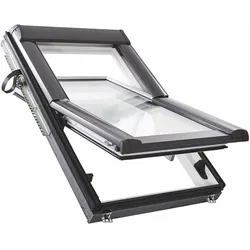 Roto R69P 074/098 K200AR2 Größe 074/098, Kunststoff weiß, 3fach Premium, Alu Anthrazit-Metallic