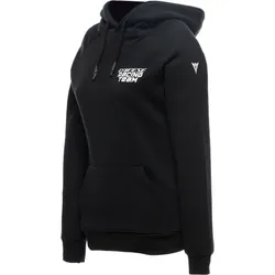 Dainese Racing, Kapuzenpullover Damen - Schwarz/Weiß - L