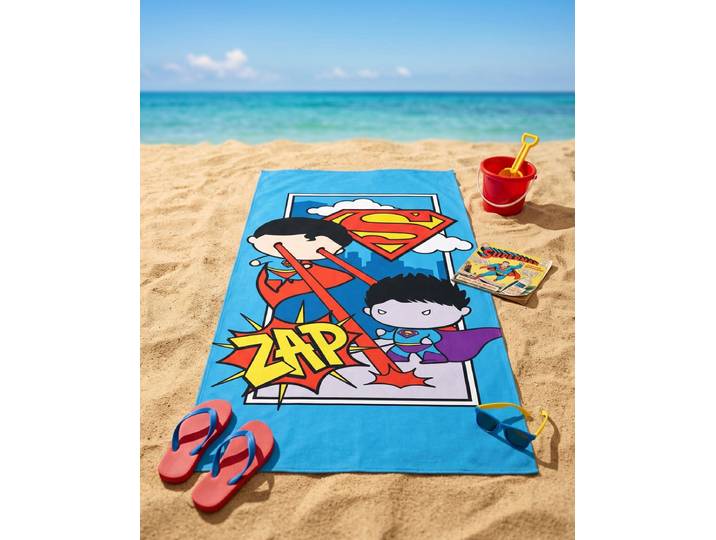 Superman Strandlaken Zap - 70 x 140 cm - Katoen