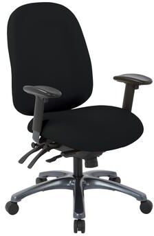 Office Star Products OSP Multi-Function High-Back Office Chair with Lumbar Support and Adjustable Arms