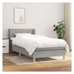 vidaXL, Boxspringbett, Mavonas (Block mit Quadraten) (80 x 200 cm)
