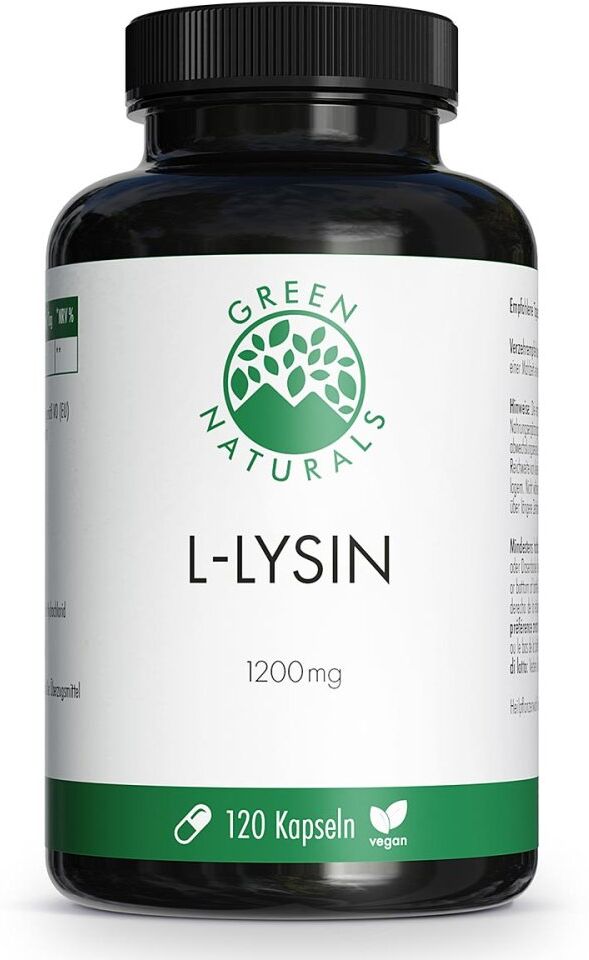 GREEN NATURALS L-Lysin 1200mg hochdosiert Kapseln vegan