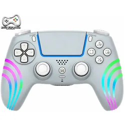 Deep Explorer - Wireless RGB Pro controller - PS5 (Grey) (PS5), Gaming Controller, Grau