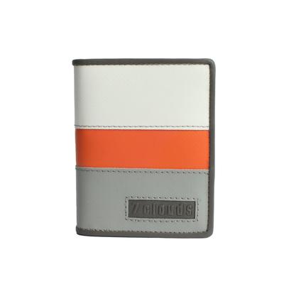 Geldbörse 7CLOUDS "Keron 7.1", Herren, orange (weiß, orange, grau), Kunstfaser, Kleinlederwaren, aus Tarpaulin