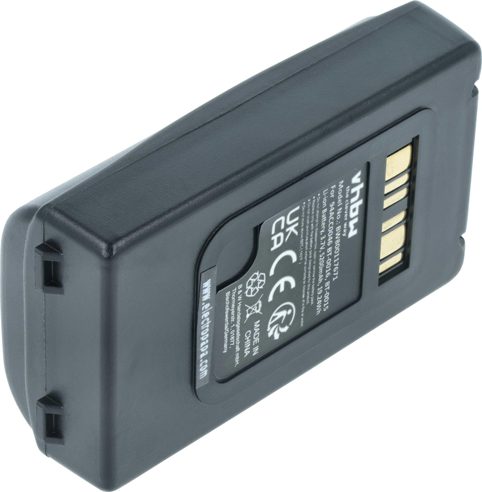vhbw Batterij voor Datalogic Skorpio X3, 3,7V, 5200mAh