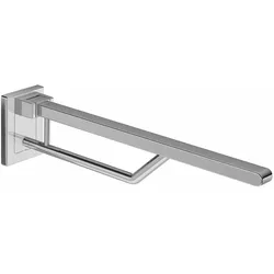 HEWI Stützklappgriff Duo Metall, verchromt, Ausladung 700 mm