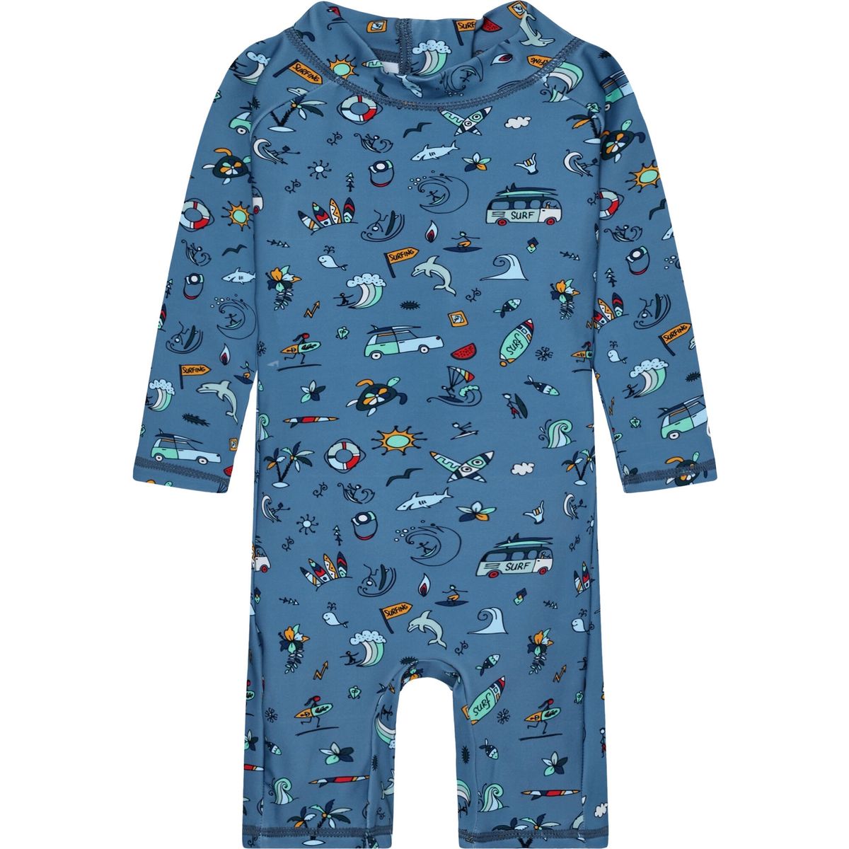 Color Kids Baby Suit Long Sleeve AOP UPF 60 720300 coronet blue (7450) 80 720300-7450-80