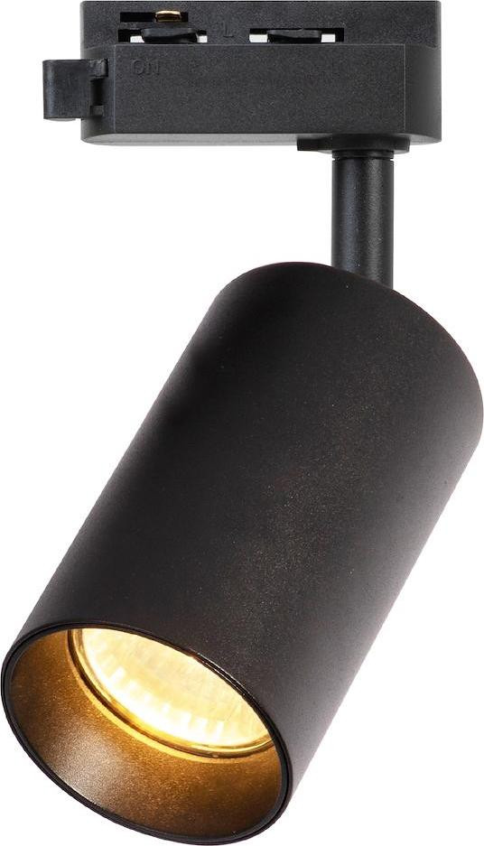 Eko-Light Buisrailhouder zwart 1x GU10