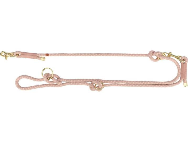 Hundeleine TRIXIE S-XL, 2 m , rosa (hellrosa, rosa), B:1cm, Leinen, Hundeleine