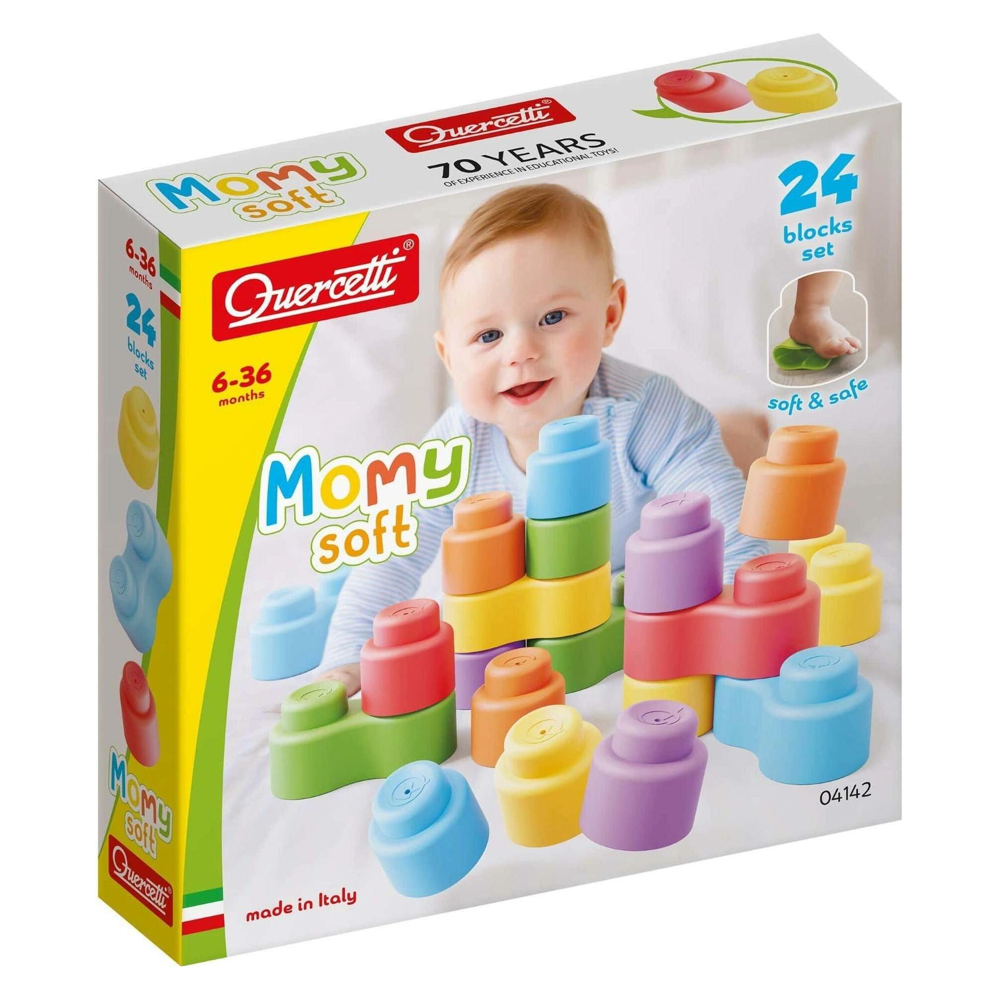 Quercetti Momy Soft Bausteine, 24 Stk. (QU-4142)