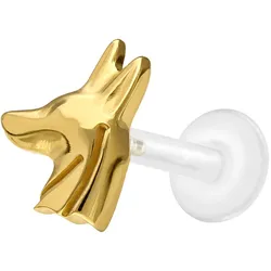 PTFE Labret mit Innengewinde + Titan-Aufsatz ANUBIS KOPF