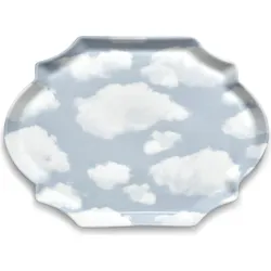 Les Objets Mouleversants Servierplatte, hellblau