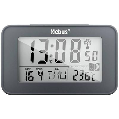 Mebus 51460 Funk Wecker Anthrazit Alarmzeiten 2