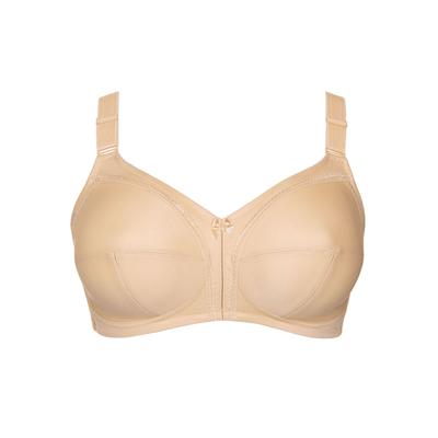 Bügelloser BH LISCA "BH ohne Bügel Mirelas", Damen, Gr. 100, Cup D, beige, Stoff, Obermaterial: 55% Polyamid PA. 25% Elasthan EL. 20% Baumwolle CO., BHs