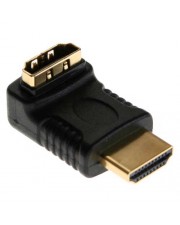 InLine HDMI-Adapter HDMI M bis W gewinkelter Stecker (17600F)