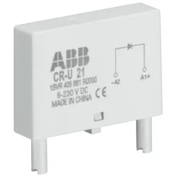 ABB CR-U61 Steckmodul LED rot für CR-U, 6-24V AC/DC 1SVR405664R0000 CRU61  - 10 Stück