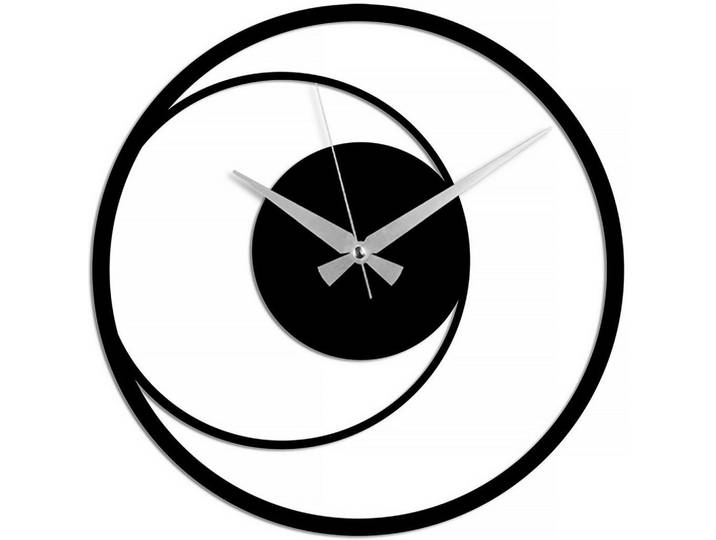 Wanduhr, Schwarz, Metall, 49x49x0.15 cm, Dekoration, Uhren, Wanduhren