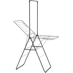 Hangon Wäschetrockner 127 cm schwarz matt mit Stange