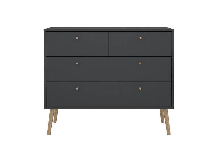 Tvilum Kommode Bodo Kommode 4 Schubladen matte grau.