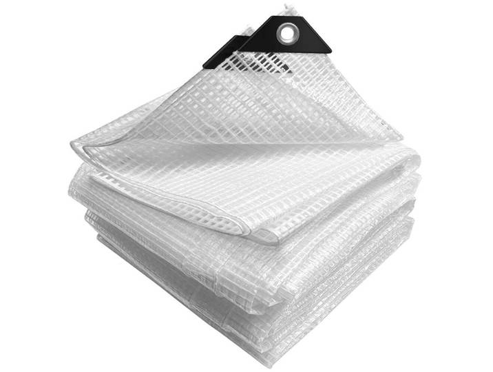VOUNOT® 4x8m Bâche de protection 180 g/m² imperméable pour camion avec oeillets\, bâche en tissu
