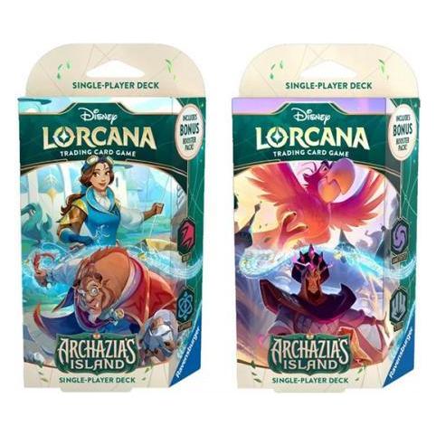 Ravensburger Lorcana Box Starter Decks: L'Isola di Archazia ENG (Englisch, Französisch, Booster Pack, Box Set & Collection) (58997)