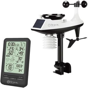 Miraval Wetterstation 4-MV0424, Funk, digital, mit Wind- & Regenmesser, Wettervorhersage LCD & 8 Messwerten