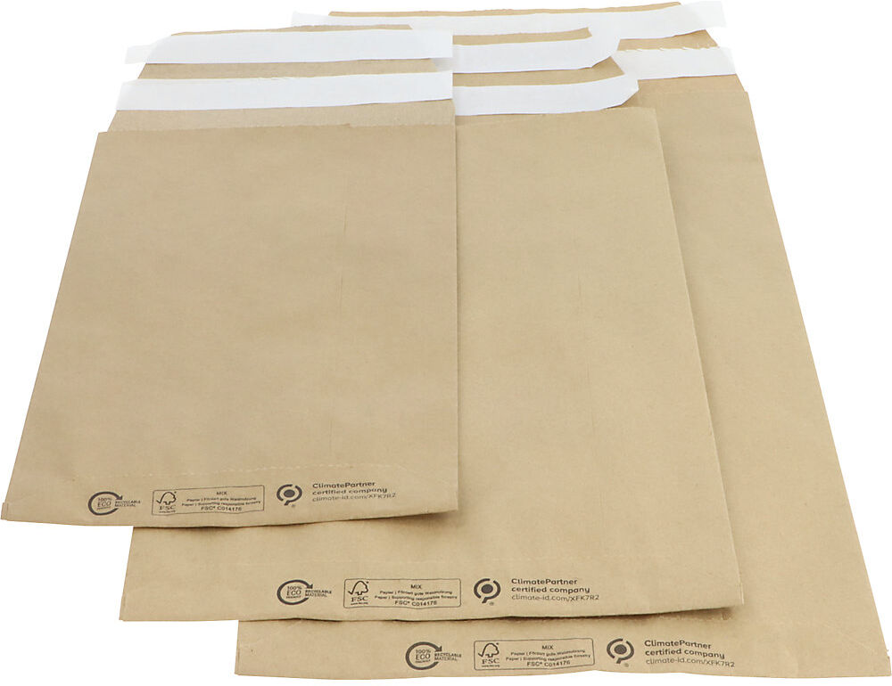 ratioform economy Versandtasche mit Spitzboden, wiederverschließbar, LxB 350 x 250 mm, VE 400 Stk