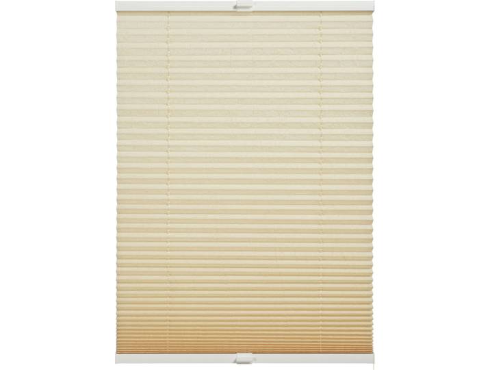 Plissee Milla, mit Bohren, blickdicht , beige, B:80cm H:220cm, Obermaterial: 100% Polyester, SCHÖNER WOHNEN-KOLLEKTION, Plissees, Plissee, verschraubt, silberne oder weisse Rollo-Technik