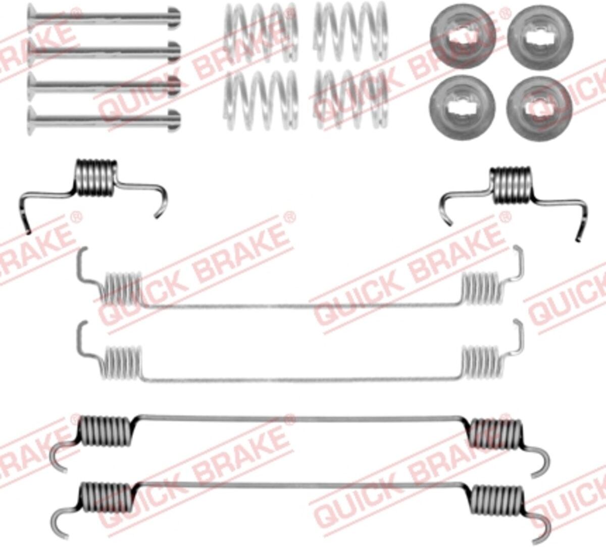 Quick Brake Set di accessori, ganasce dei freni 105-0058