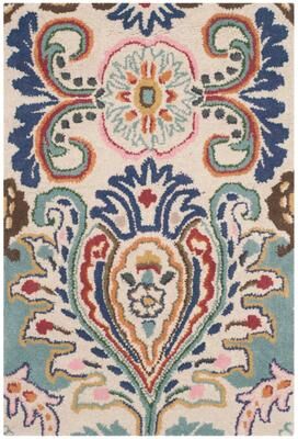 SAFAVIEH Handmade Bella Kenzie Floral Wool Rug