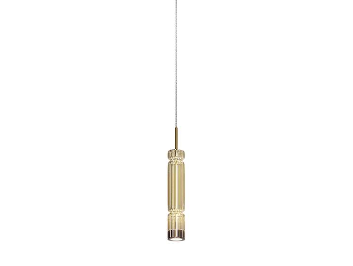 Compact LED Design Pendellampe „Ordo“ Messing Maytoni