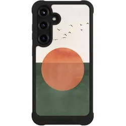 Nivocase Hülle für Samsung Galaxy S25+ Stossfeste Handyhülle NIVOmax Case Schwarz Sonnenschein (Samsung Galaxy S25+), Smartphone Hülle, Schwarz