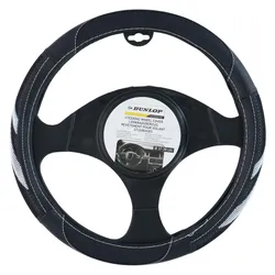 Dunlop, Auto Innenraum Zubehör, Lenkradbezug Schwarz/Weiss 38cm