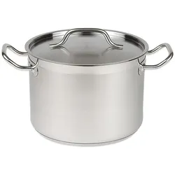 Chefgastro Gemüsetopf Mediumâ Edelstahl + Deckel BxTxH 200x200x140mm