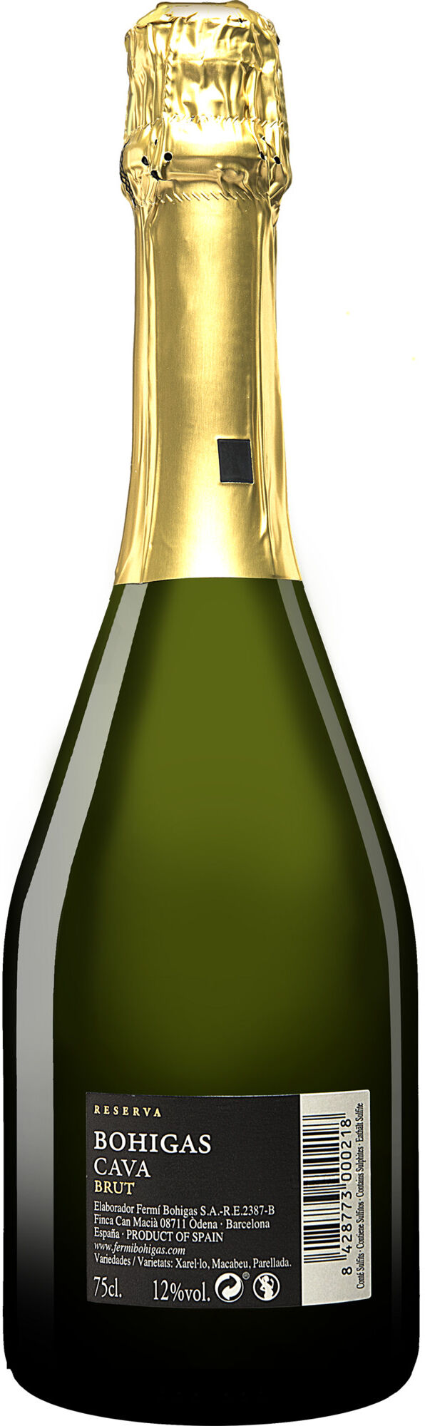 Bohigas Cava Reserva Brut 12% Vol. Trocken aus Spanien