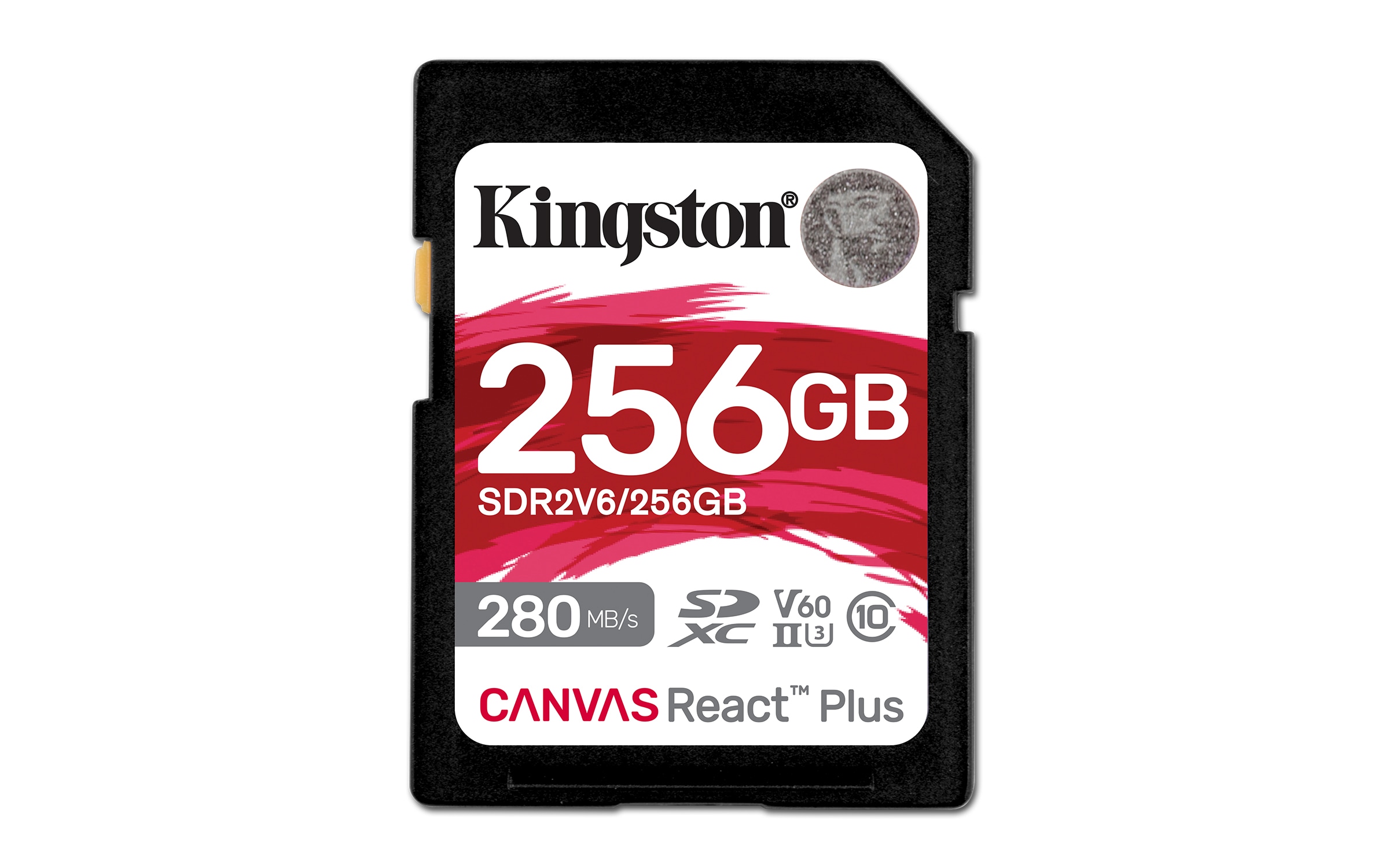 Kingston Canvas React Plus V60 256GB SDXC Speicherkarte 4K-UHS-II SDR2V6/256GB