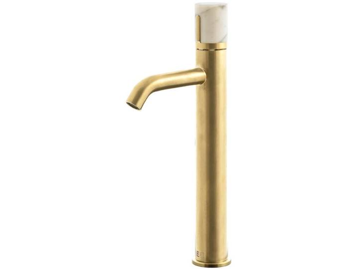 Manopola mitigeur lavabo haut or marbre Essebagno