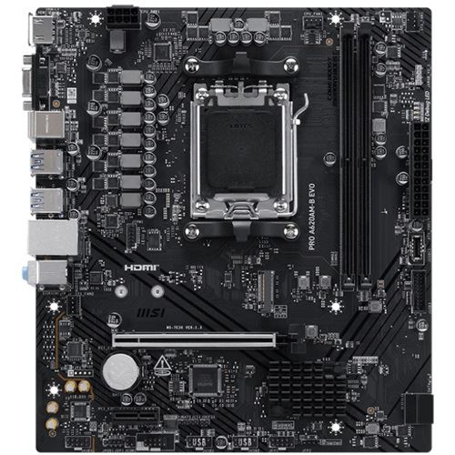 MSI PRO A620AM-B EVO AMD A620 So.AM5 DDR5 mATX Retail