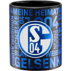 FC Schalke 04 Kaffeebecher Metallic Schwarz