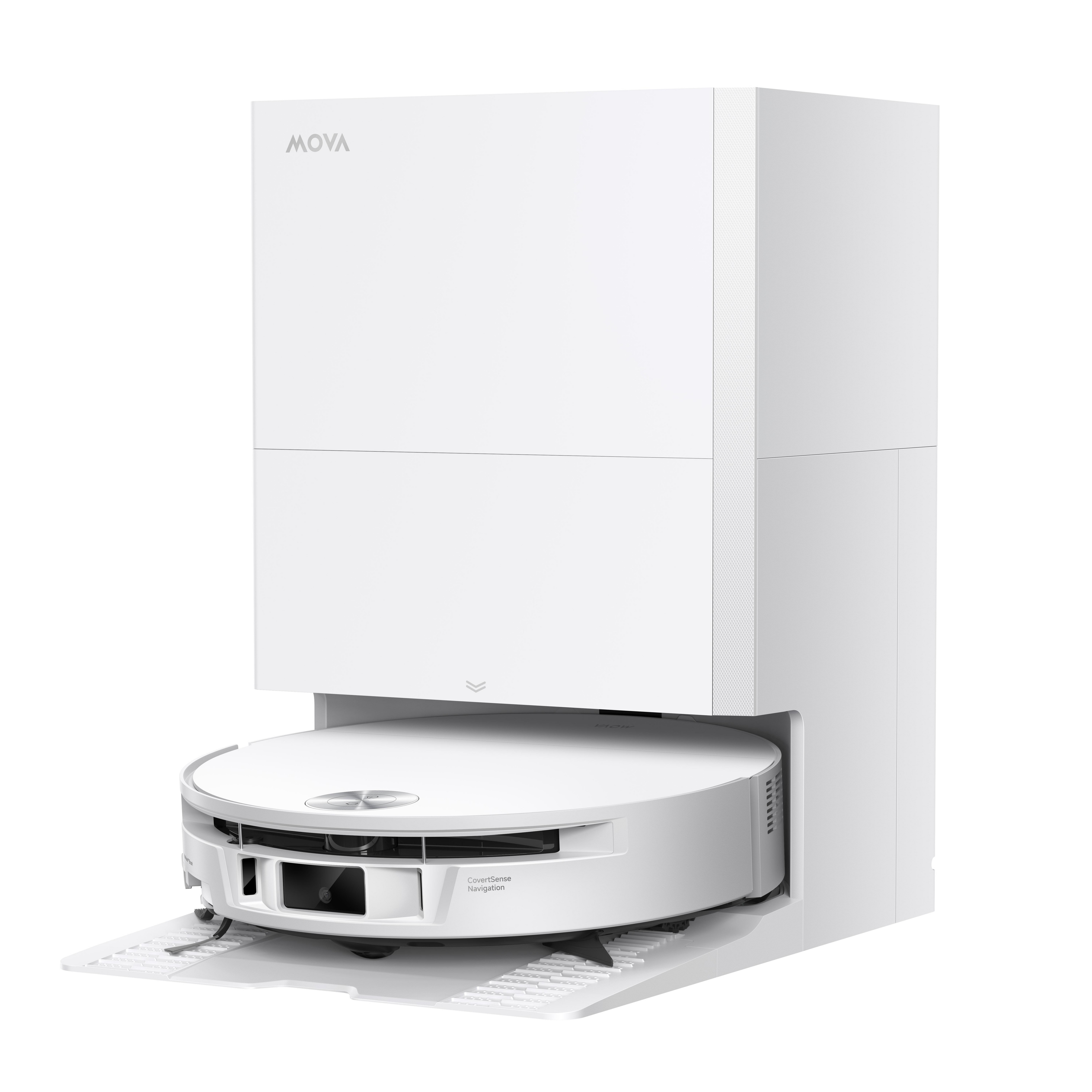 MOVA S70 Roller Saugroboter mit Wischfunktion 28.000 Pa mit Ladestation Weiß