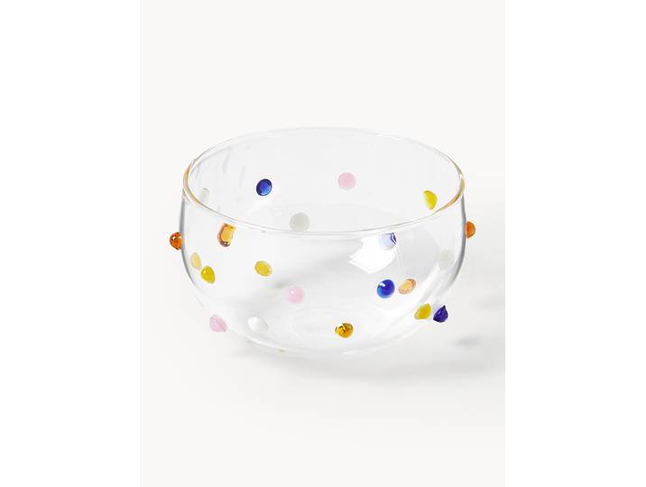 Kleine mondgeblazen schalen Perli van borosilicaatglas, 4-delig